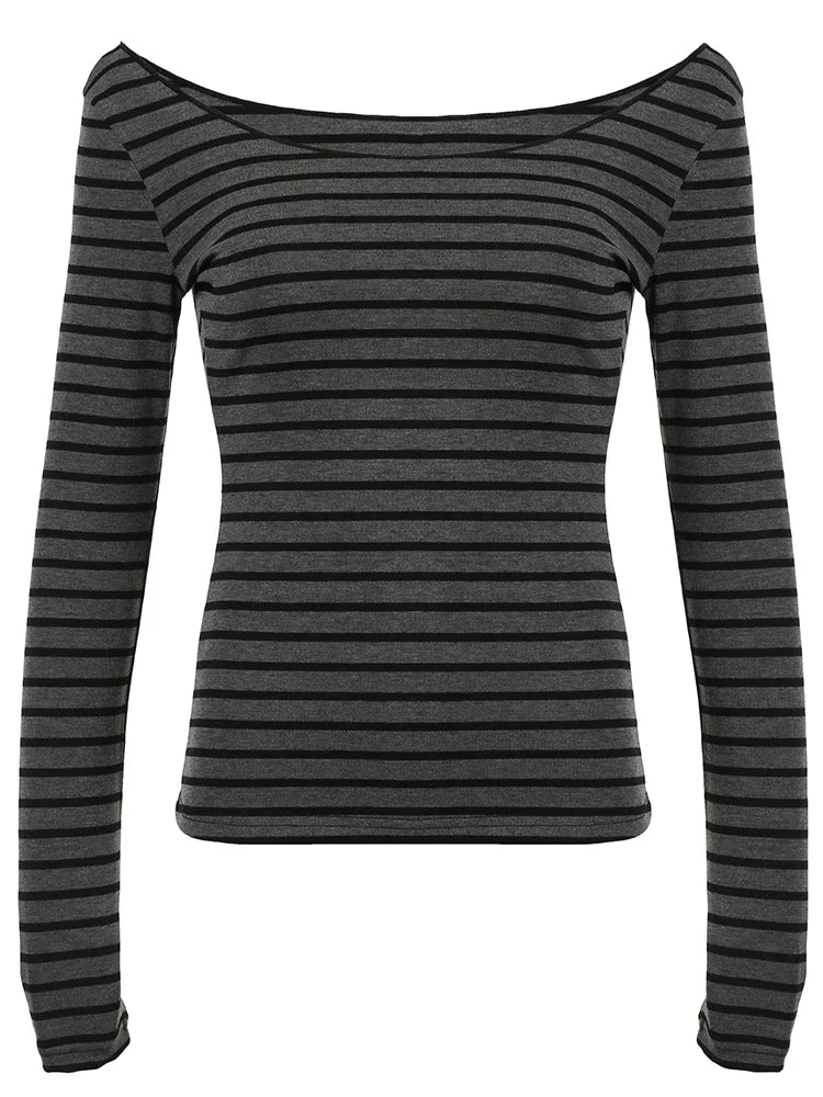 Mooyufon Japanese Basic Slim Long Sleeve