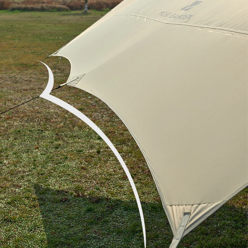 Moby Garden Camping Black Coating Tarp