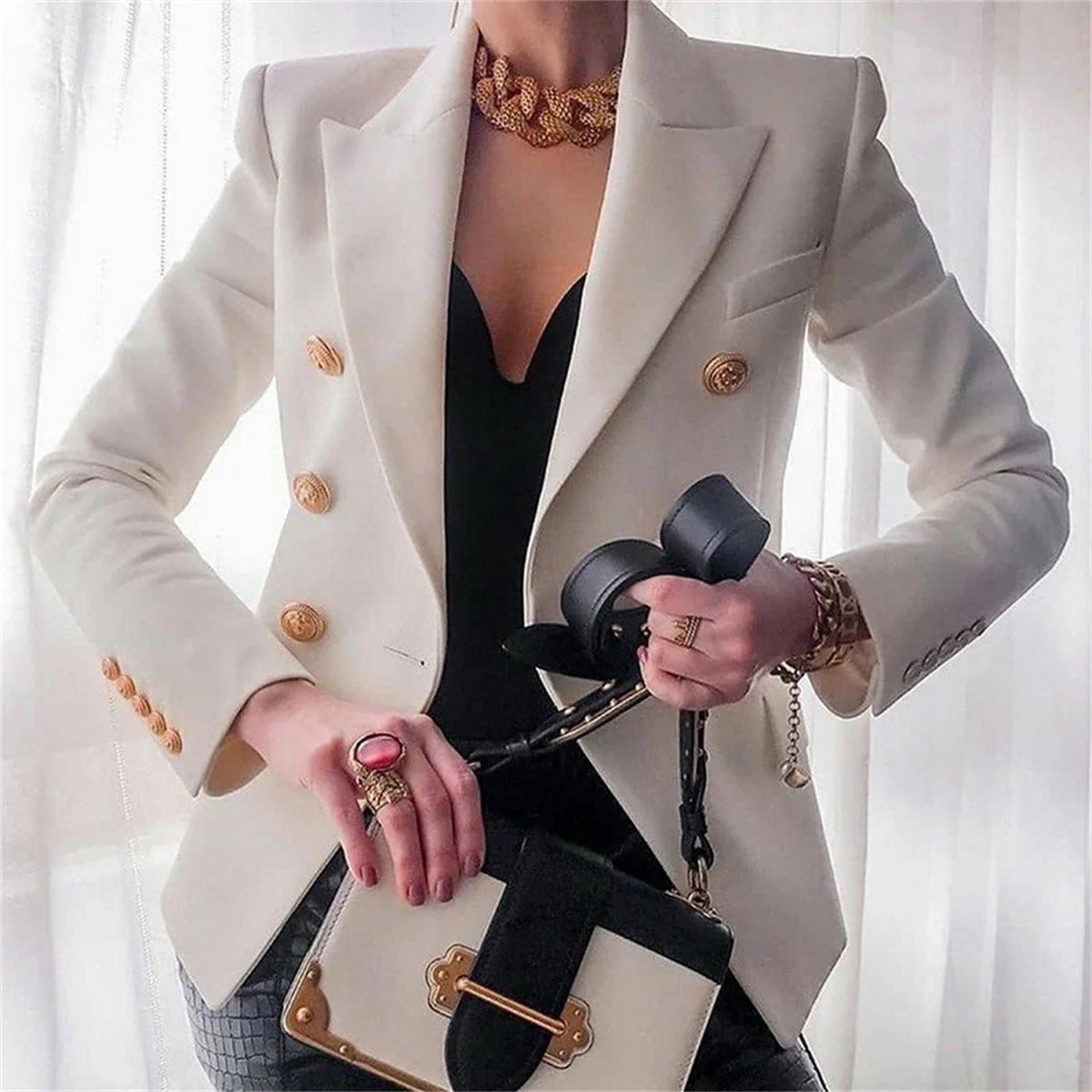 Luxury Female Coats Casual Blazer (Popular)