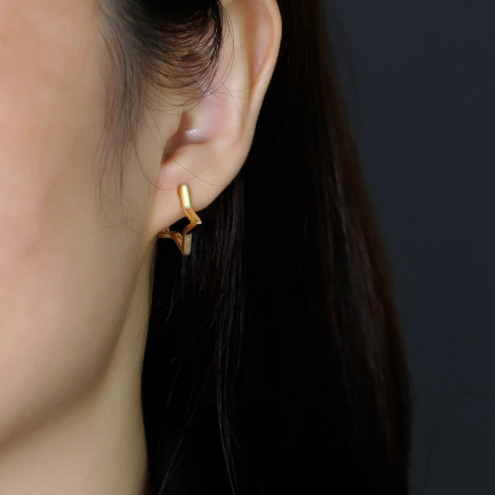 Shape Hoop Earrings