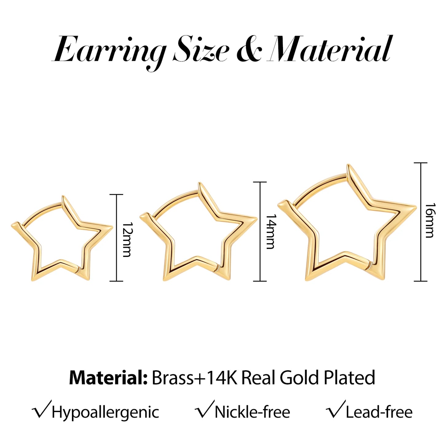 Shape Hoop Earrings