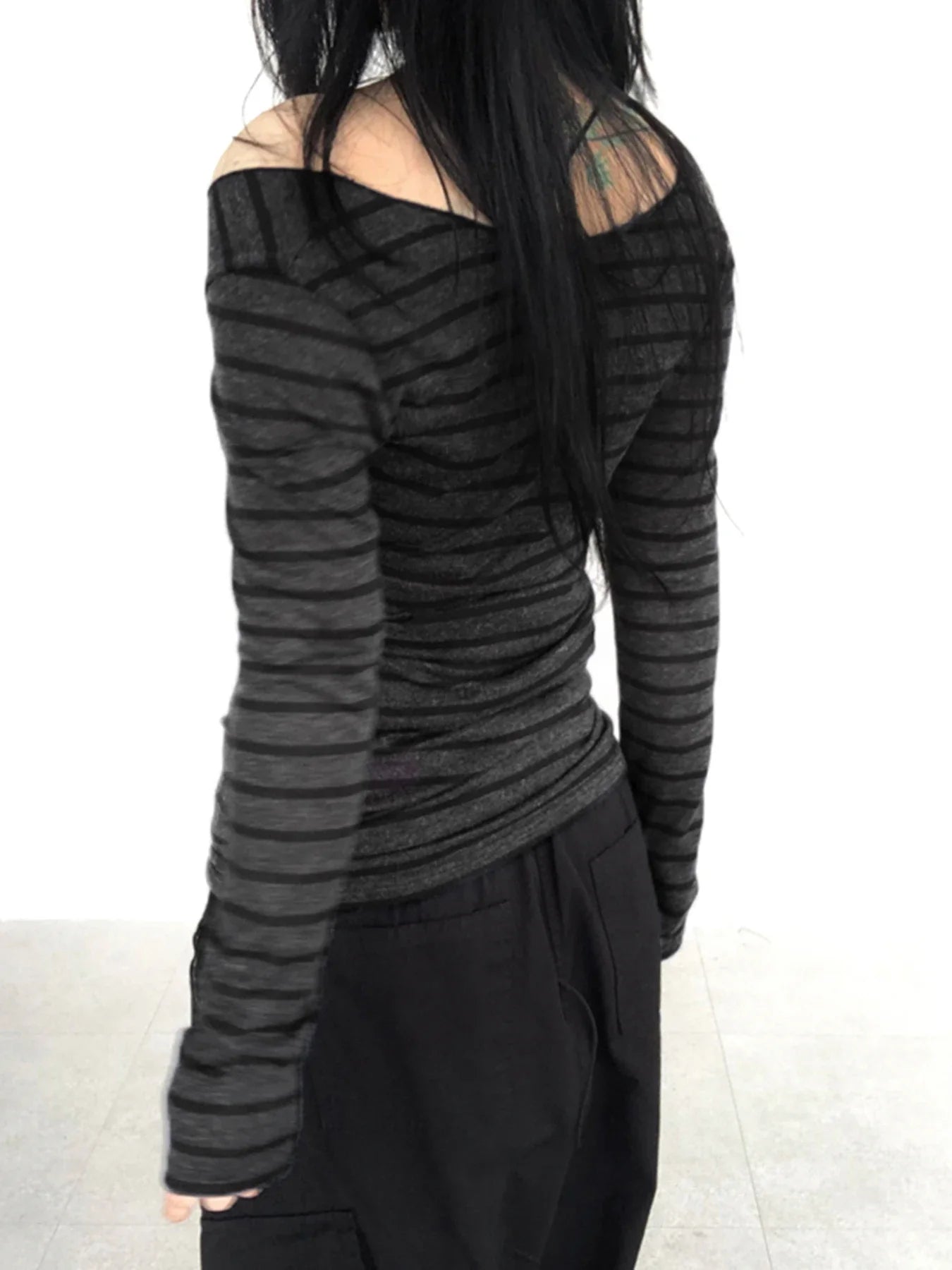 Mooyufon Japanese Basic Slim Long Sleeve