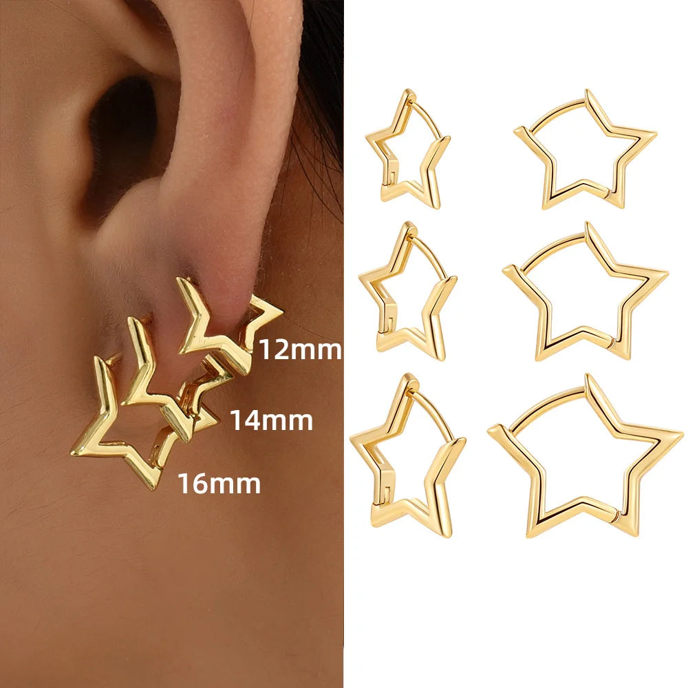 Shape Hoop Earrings