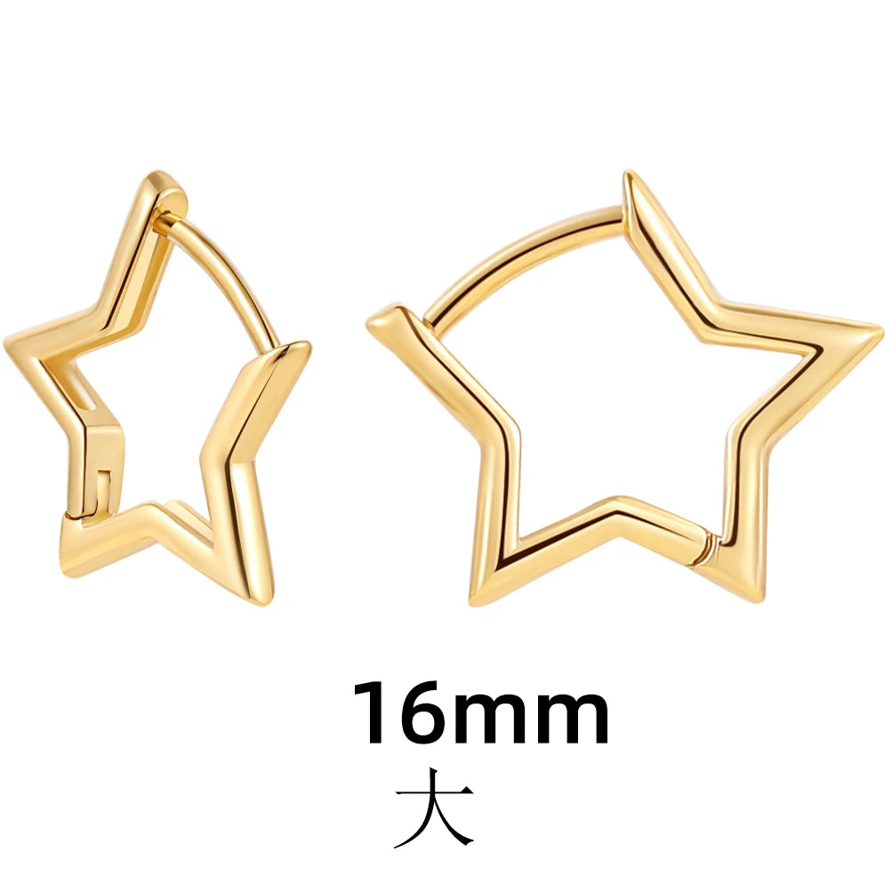 Shape Hoop Earrings