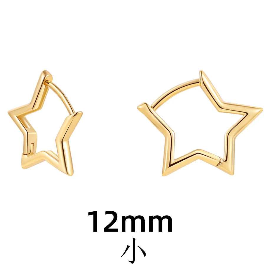 Shape Hoop Earrings