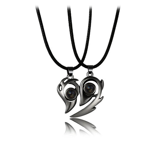 Good Simple Quality Couple Pendant Necklace