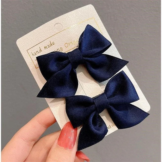 2 Piece Bow Hair Clip Elegant