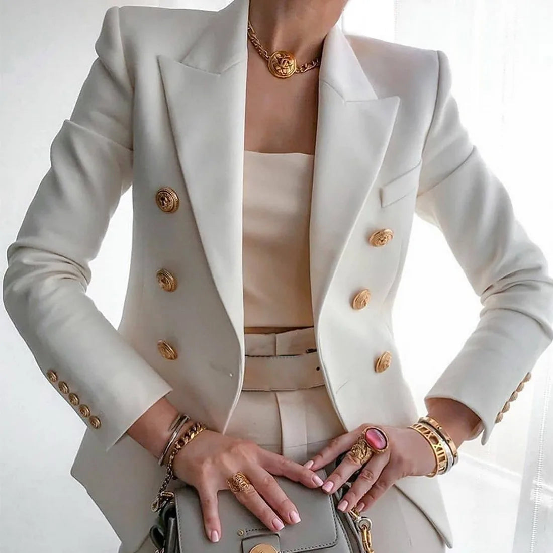 Luxury Female Coats Casual Blazer (Popular)