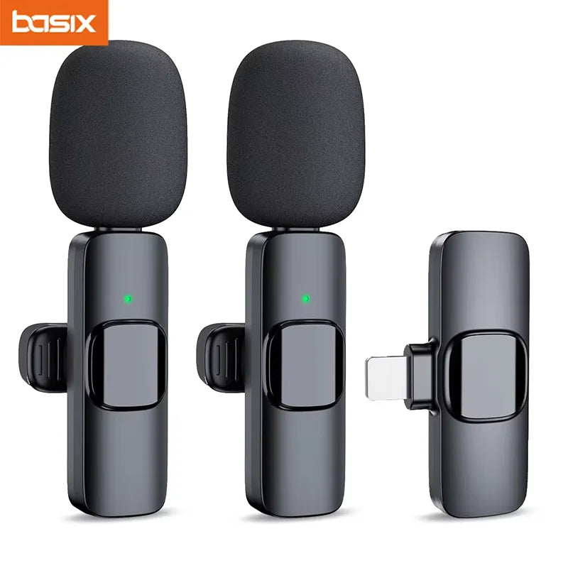 Basix 2.4G Wireless Lavalier Microphone Portable Audio