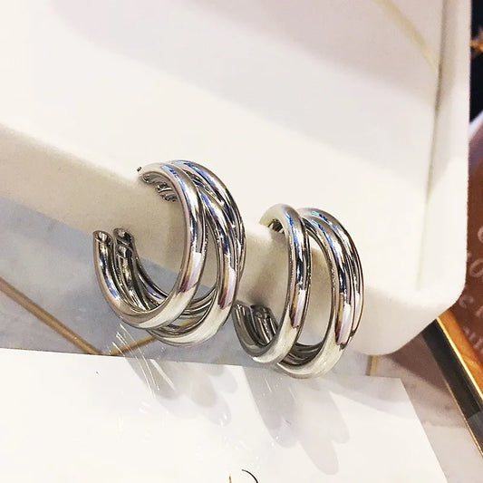 UILZ Gold Silver Earrings