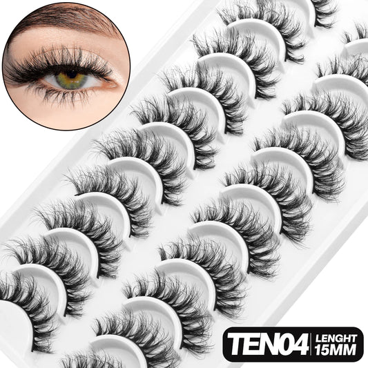 GROINNEYA 5/10 pairs 3D Mink Lashes