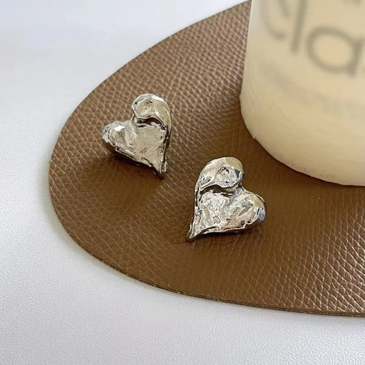 LATS Gold Color Smooth Earrings